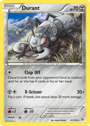 Durant - 61/106 - Rare | XY - Flashfire