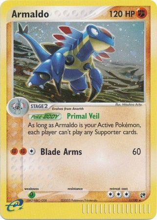 Armaldo - 1/100 - Holo Rare | EX Sandstorm