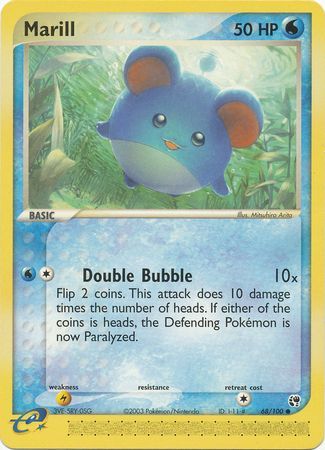 Marill - 68/100 - Common | EX Sandstorm