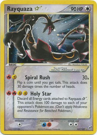 Rayquaza ? - 107/107 - Shiny Rare Holo | EX Deoxys