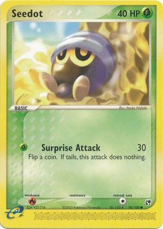 Seedot - 76/100 - Common | EX Sandstorm