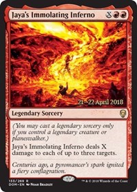Jaya's Immolating Inferno - Foil Prerelease Promo | Prere Promos