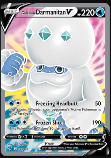 Galarian Darmanitan V - 169/185 | SWSH - Vivid Voltage