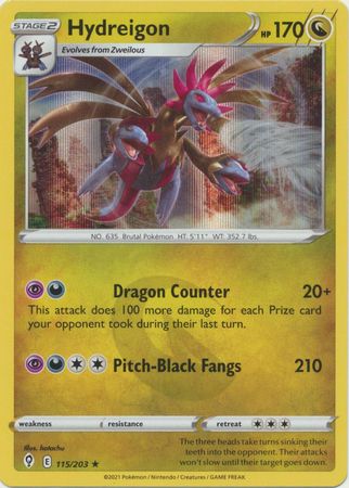Hydreigon - 115/203 - Holo Rare | SWSH - Evolving Skies