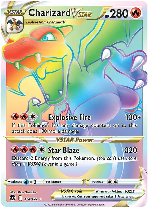 Charizard VSTAR - 174/172 - Secret Rare | SWSH - Brilliant Star