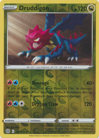 Druddigon - 113/172 - Rare - Reverse Holo | SWSH - Brilliant Star