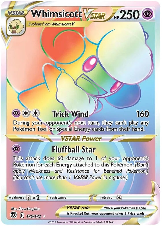 Whimsicott VSTAR - 175/172 - Secret Rare | SWSH - Brilliant Star