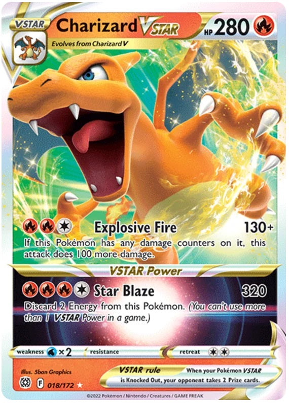 Charizard VSTAR - 018/172 - Ultra Rare | SWSH - Brilliant Star