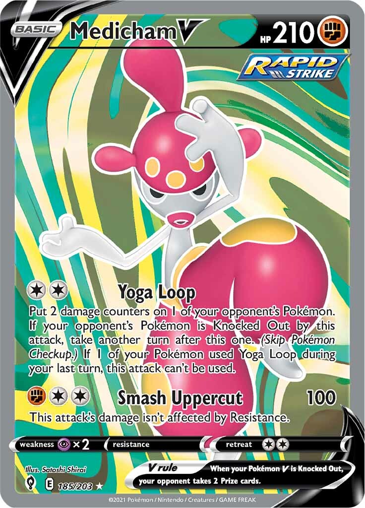 Medicham V - 185/203 - Full Art Ultra Rare | SWSH - Evolving Skies