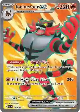 Incineroar ex - 187/162 - Ultra Rare | SV - Temporal Forces
