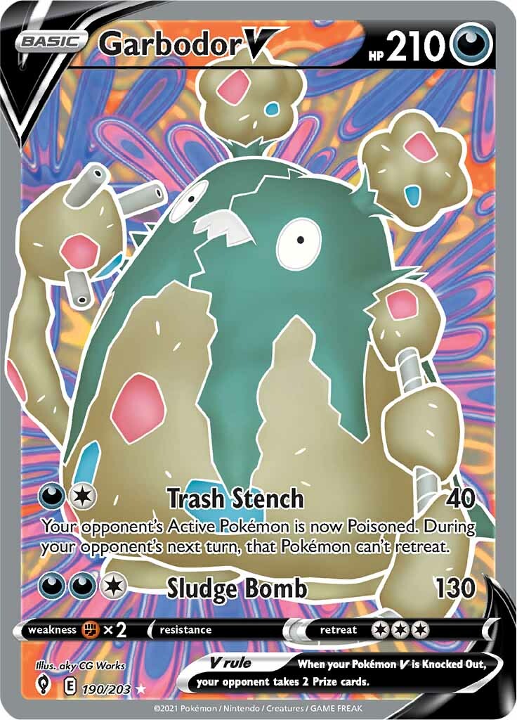 Garbodor V - 190/203 - Full Art Ultra Rare | SWSH - Evolving Skies