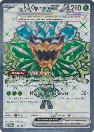 Teal Mask Ogerpon ex - 190/167 | SV - Twilight Masquerade