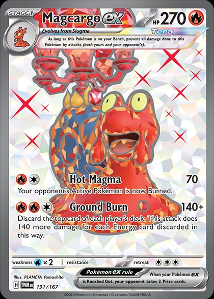Magcargo ex - 191/167 - Ultra Rare | SV - Twilight Masquerade