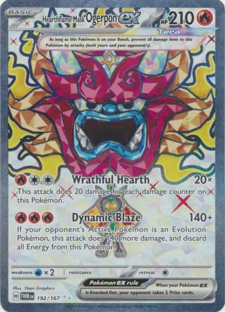 Hearthflame Mask Ogerpon ex - 192/167 | SV - Twilight Masquerade