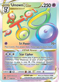 Unown VSTAR - 199/195 - Secret Rare | SWSH - Silver Tempest