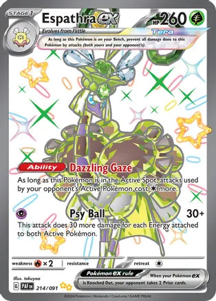 Espathra ex - 214/091 - Shiny Ultra Rare | SV - Paldean Fates