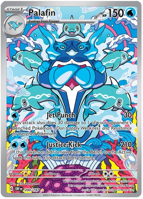 Palafin - 200/197 - Illustration Rare | SV - Obsidian Flames