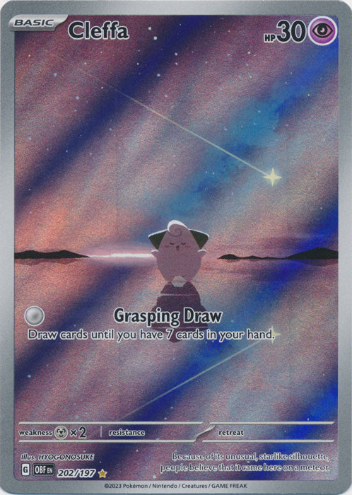 Cleffa - 202/197 - Illustration Rare | SV - Obsidian Flames