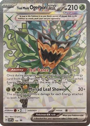 Teal Mask Ogerpon ex - SVP166 | SVP Black Star Promos