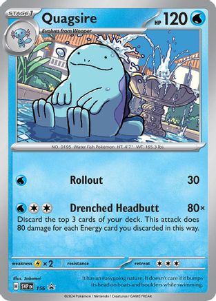 Quagsire - SVP156 - SVP Black Star Promos | SVP Black Star Promos