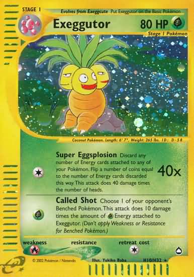 Exeggutor - H10/32 - Holo Rare | Aquapolis