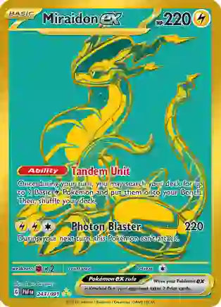 Miraidon ex - 243/091 - Hyper Rare | SV - Paldean Fates