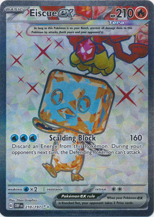 Eiscue ex - 210/197 - Ultra Rare | SV - Obsidian Flames