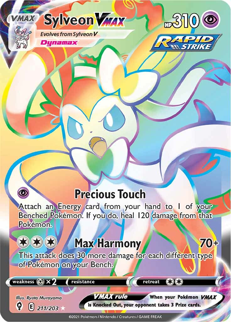 Sylveon VMAX - 211/203 - Secret Rare | SWSH - Evolving Skies