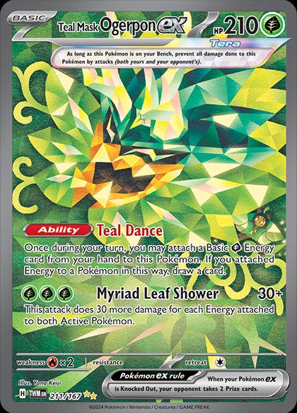 Teal Mask Ogerpon ex - 211/167 | SV - Twilight Masquerade