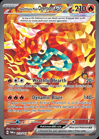 Hearthflame Mask Ogerpon ex - 212/167 | SV - Twilight Masquerade