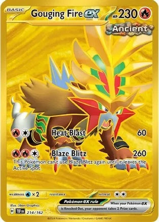 Gouging Fire ex - 214/162 - Hyper Rare | SV - Temporal Forces
