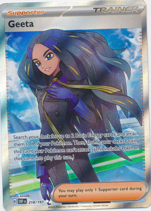 Geeta - 218/197 - Ultra Rare | SV - Obsidian Flames