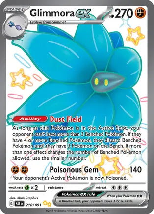 Glimmora ex - 218/091 - Shiny Ultra Rare | SV - Paldean Fates