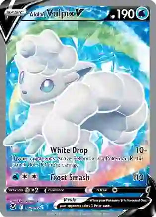 Alolan Vulpix V (Full Art) - 173/195 | SWSH - Silver Tempest