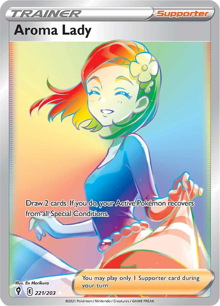 Aroma Lady - 221/203 - Secret Rare | SWSH - Evolving Skies