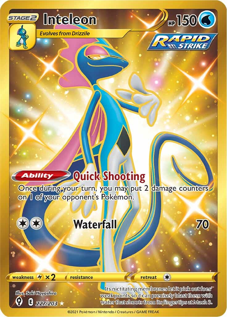 Inteleon - 227/203 - Secret Rare | SWSH - Evolving Skies