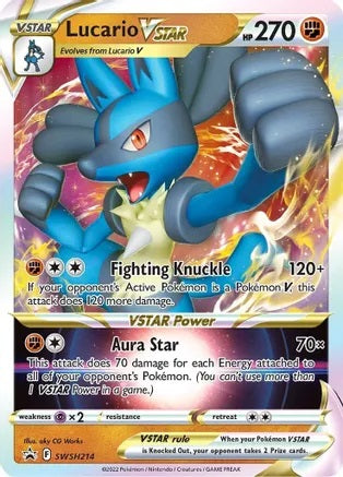Lucario VSTAR - SWSH214 | SWSH - Black Star Promos