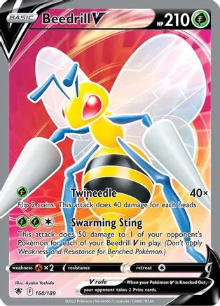 Beedrill V - 160/189 - Full Art Ultra Rare | SWSH - Astral Radiance