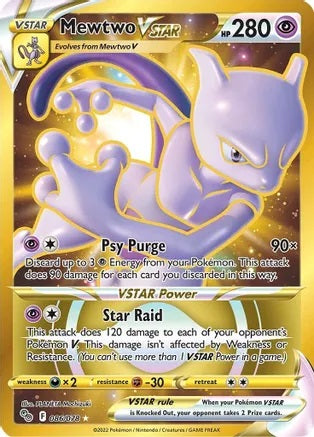 Mewtwo VSTAR - 086/078 - Secret Rare | Pokemon Go