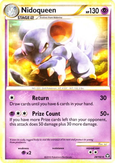 Nidoqueen - 28/102 - Rare | HS Triumphant