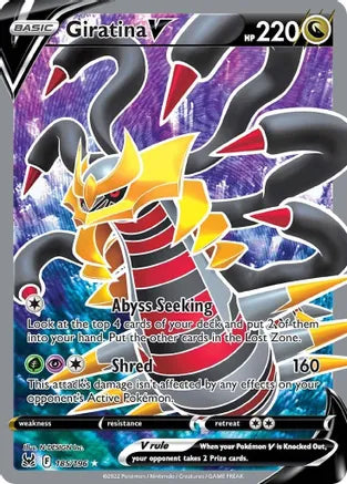 Giratina V - 185/196 - Full Art Ultra Rare | SWSH - Lost Origin