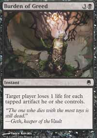 Burden of Greed - Foil | Darksteel