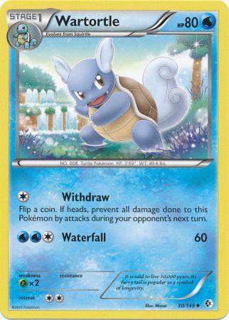 Wartortle - 30/149 - Uncommon | BW - Boundaries Crossed