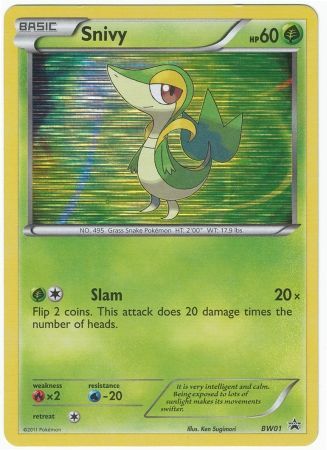 Snivy - BW01 - Promotional | BW Black Star Promos