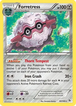 Forretress - 60/106 - Rare | XY - Flashfire