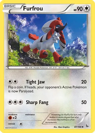 Furfrou - 87/106 - Uncommon | XY - Flashfire