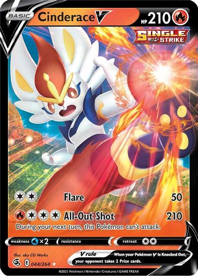 Cinderace V - 044/264 - Ultra Rare | SWSH - Fusion Strike