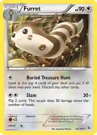 Furret - 82/106 - Rare - Reverse Holo | XY - Flashfire