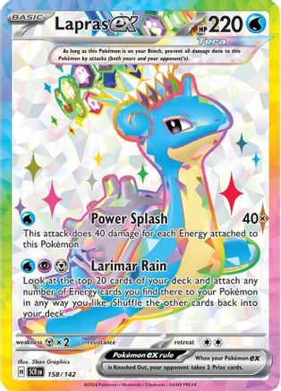 Lapras ex - 158/142 - Full Art Ultra Rare | SV - Stellar Crown