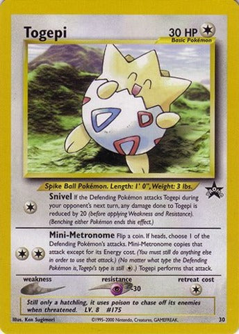 Togepi - 30 - Pokemon League (January 2001) | Pokemon Promos